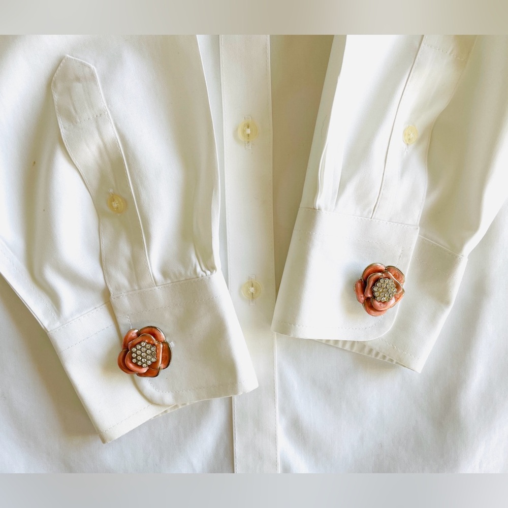 Pair Button Covers | Upcycled Vintage | Handmade